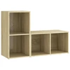 Image de vidaXL Armoires TV 2 pcs. chêne Sonoma 72x35x36,5 cm Matériau bois