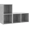 Image de vidaXL Armoires TV 2 pcs. Gris béton 72x35x36,5 cm Bois composite
