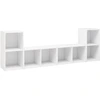 Image de vidaXL Armoires TV 4 pcs. Blanc 72x35x36,5 cm Bois composite