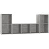 Image de vidaXL Ensemble de 3 meubles TV en bois gris béton