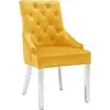 Image de vidaXL Chaise de salle à manger 2 pcs. Jaune velours