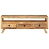 Image de vidaXL Armoire TV 110x30x40 cm en bois massif de manguier