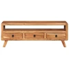 Image de vidaXL Armoire TV 110x30x40 cm en bois massif d'acacia