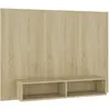 Image de vidaXL Armoire TV murale chêne Sonoma 120x23,5x90 cm Matériau dérivé du bois