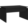 Image de vidaXL Table basse noire 68x50x38 cm Bois composite