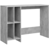 Image de vidaXL Table d'ordinateur gris béton 102,5x35x75 cm Bois composite