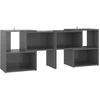 Image de vidaXL Armoire TV gris brillant 104x30x52cm Bois composite