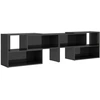 Image de vidaXL Armoire TV gris brillant 149x30x52 cm Bois composite