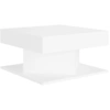 Image de vidaXL Table basse blanche 57x57x30 cm Bois composite