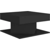 Image de vidaXL Table basse noire 57x57x30 cm Bois composite