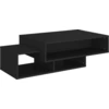 Image de vidaXL Table basse noire 105x55x32 cm Bois composite
