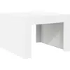 Image de vidaXL Table basse blanche 50x50x35 cm Bois composite