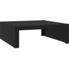 Image de vidaXL Table basse noire 100x100x35 cm Bois composite
