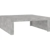 Image de vidaXL Table basse gris béton 100x100x35 cm Bois composite