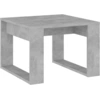 Image de vidaXL Table d'appoint gris béton 50x50x35 cm Bois composite