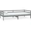 Image de vidaXL Lit de jour Gris Pin massif 90x200 cm