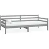 Image de vidaXL Lit de jour Gris Pin massif 90x200 cm