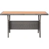 Image de vidaXL Table de jardin Gris 120x70x66 cm Acacia massif
