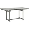 Image de vidaXL Table de jardin (120-170)x80x75 cm en bois massif d'acacia