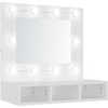 Image de vidaXL Armoire de toilette avec LED blanc 60x31,5x62 cm