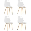 Image de vidaXL Chaises de salle à manger 4 pcs. Transparent PET