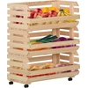 Image de vidaXL Chariot à légumes 77x30x80 cm Pin massif