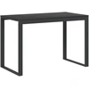 Image de vidaXL Table d'ordinateur noire 110x60x73 cm bois composite