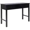 Image de vidaXL Bureau noir 108x45x76 cm bois massif de paulownia