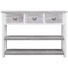 Image de vidaXL Buffet gris antique 108x30x76 cm bois massif de paulownia