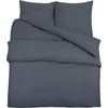 Image de vidaXL Ensemble de literie Anthracite 155x220 cm Microfibre légère