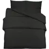 Image de vidaXL Ensemble de literie noir 240x220 cm Microfibre légère