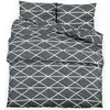Image de vidaXL Ensemble de literie Gris 220x240 cm coton