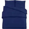 Image de vidaXL Ensemble de literie bleu marine 135x200 cm coton