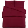 Image de vidaXL Ensemble de literie Bordeaux rouge 140x200 cm coton