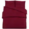 Image de vidaXL Ensemble de literie Bordeaux rouge 135x200 cm coton