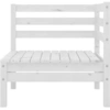 Image de vidaXL Canapé d'angle de jardin blanc pin massif
