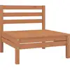 Image de vidaXL Canapés centraux de jardin 4 pcs. Pin massif brun miel