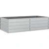 Image de vidaXL Plateau de jardin 160x80x45 cm Acier galvanisé argenté