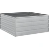 Image de vidaXL Lit surélevé de jardin 100x100x45 cm Acier galvanisé argenté
