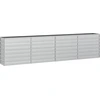Image de vidaXL Lit surélevé de jardin 320x40x77 cm Acier galvanisé argenté