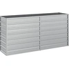 Image de vidaXL Lit surélevé de jardin 160x40x77 cm Acier galvanisé argenté