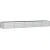 Image de vidaXL Lit surélevé de jardin 400x80x45 cm Acier galvanisé argenté