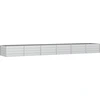 Image de vidaXL Lit surélevé de jardin 480x80x45 cm Acier galvanisé argenté