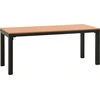Image de vidaXL Banc de jardin 110 cm acier et WPC brun et noir