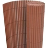 Image de vidaXL Clôture de jardin double face 110x300 cm Marron