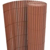 Image de vidaXL Clôture de jardin double face 110x400 cm Marron