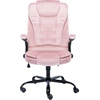 Image de vidaXL Chaise de bureau rose velours