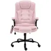 Image de vidaXL Chaise de bureau de massage rose velours