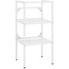 Image de vidaXL Salle de bain bâti-support de lavabo blanc 40x38x83 cm fer