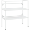 Image de vidaXL Salle de bain bâti-support de lavabo blanc 79x38x83 cm fer